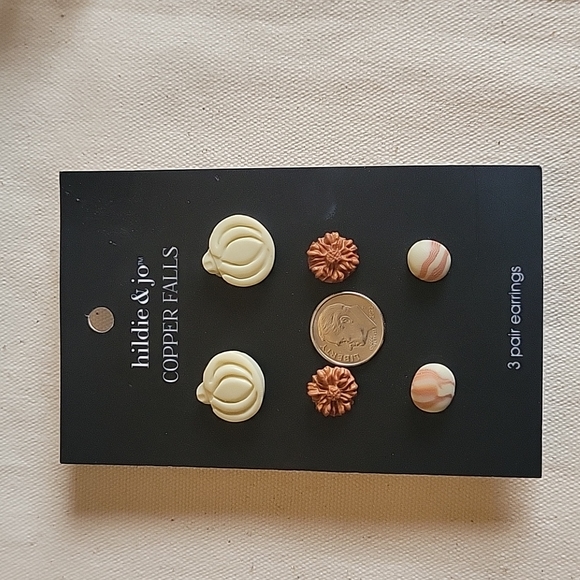 Hildie& Jo 3~Pack of Fall Post Earrings - Picture 3 of 4